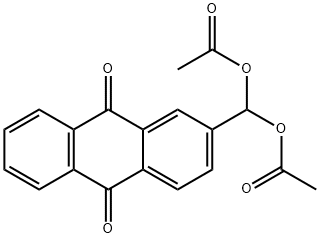 9,10-Anthracenedione, 2-[bis(acetyloxy)methyl]- Structure