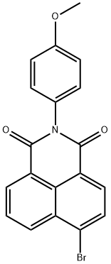 6-溴-2-(4-甲氧基苯基)-1H-苯并[DE]异喹啉-1,3(2H)-二酮 结构式