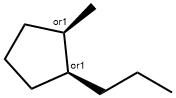 Cyclopentane, 1-methyl-2-propyl-, (1R,2S)-rel- Structure