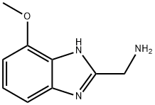 (7-甲氧基-1H-苯并[D]咪唑-2-基)甲胺, 93227-24-8, 结构式