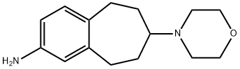 7-morpholin-4-yl-6,7,8,9-tetrahydro-5H-benzo[7]annulen-3-amine Struktur