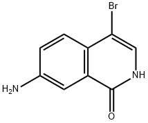 1(2H)-Isoquinolinone, 7-amino-4-bromo- Structure