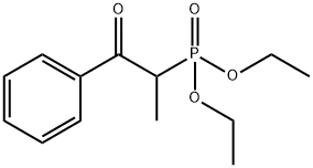 Phosphonic acid, P-(1-methyl-2-oxo-2-phenylethyl)-, diethyl ester Structure