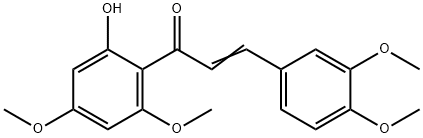 2'-羟基-3,4,4',6'-四甲氧基查耳酮 结构式