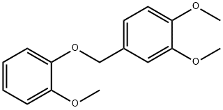 Benzene, 1,2-dimethoxy-4-[(2-methoxyphenoxy)methyl]- Struktur