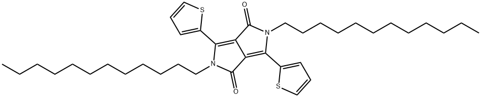 N,N'-bis(dodecyl)-3,6-dithienyl-1,4-diketopyrrolo[3,4-c]pyrrole Structure