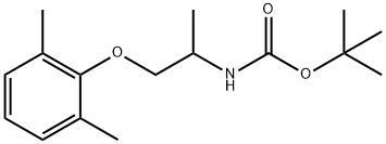 Carbamic acid, N-[2-(2,6-dimethylphenoxy)-1-methylethyl]-, 1,1-dimethylethyl ester Structure