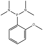 Phosphonous diamide, P-(2-methoxyphenyl)-N,N,N',N'-tetramethyl- Structure