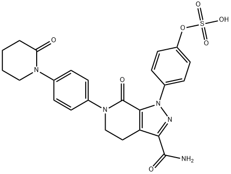 O-去甲基阿哌沙班硫酸钠 结构式