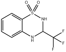 3-(三氟甲基)-3,4-二氢-2H-苯并[E] [1,2,4]噻二嗪1,1-二氧化物, 112107-46-7, 结构式
