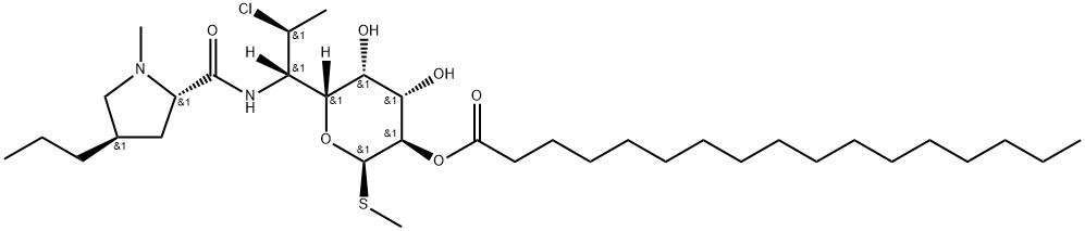 ヘプタデカン酸クリンダマイシン 化学構造式