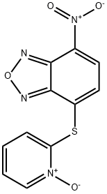4-ニトロ-7-[(1-オキシドピリジン-2-イル)スルファニル]-2,1,3-ベンゾオキサジアゾール 化学構造式
