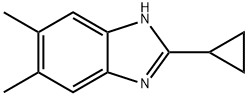 1H-Benzimidazole, 2-cyclopropyl-5,6-dimethyl- Struktur
