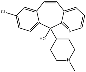 8-Chloro-11-(1-methyl-4-piperidinyl)-11H-benzo[5,6]cyclohepta[1,2-b]pyridin-11-ol Structure