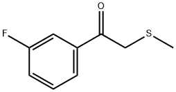 Ethanone, 1-(3-fluorophenyl)-2-(methylthio)- Struktur