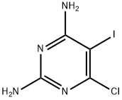 6-氯-5-碘嘧啶-2,4-二胺 结构式