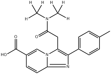 Zolpidem-d6 6-Carboxylic Acid 结构式