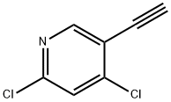 2,4-二氯-5-乙炔基吡啶 结构式