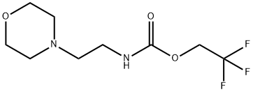 Carbamic acid, N-[2-(4-morpholinyl)ethyl]-, 2,2,2-trifluoroethyl ester Structure