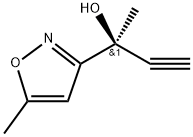 (S)-2-(5-methyl-1,2-oxazol-3-yl)but-3-yn-2-ol, 1202771-70-7, 结构式