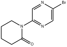 2-Piperidinone, 1-(5-bromo-2-pyrazinyl)- 结构式