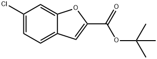 2-Benzofurancarboxylic acid, 6-chloro-, 1,1-dimethylethyl ester Structure