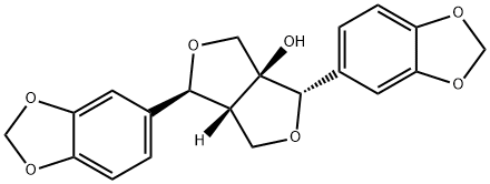 1H,3H-Furo[3,4-c]furan-3a(4H)-ol, 1,4-bis(1,3-benzodioxol-5-yl)dihydro-, (1S,3aS,4S,6aR)-