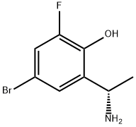 2-((S)-1-aminoethyl)-4-bromo-6-fluorophenol Structure