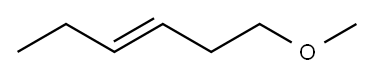 3-Hexene, 1-methoxy-, (3E)- Structure