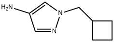 1H-Pyrazol-4-amine, 1-(cyclobutylmethyl)- 结构式