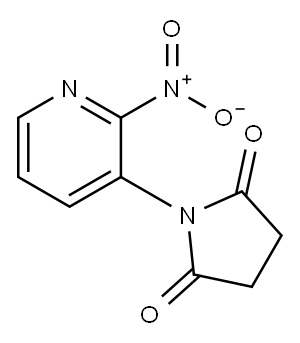 2,5-Pyrrolidinedione, 1-(2-nitro-3-pyridinyl)- Structure