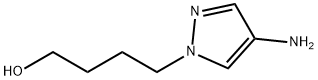 4-(4-氨基-1H-吡唑-1-基)丁烷-1-醇 结构式