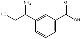 Benzoic acid, 3-(1-amino-2-hydroxyethyl)- 结构式