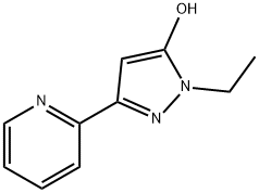 1H-Pyrazol-5-ol, 1-ethyl-3-(2-pyridinyl)- Structure
