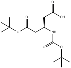 Boc-beta-homoaspartic acid(OTBu) Structure