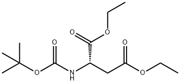 1,4-Diethyl (2S)-2-{[(tert-butoxy)carbonyl]amino}butanedioate Struktur