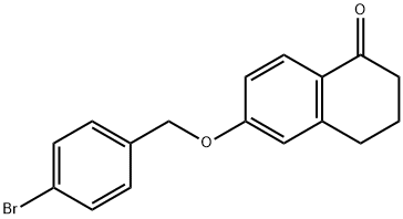 1(2H)-Naphthalenone, 6-[(4-bromophenyl)methoxy]-3,4-dihydro- Struktur