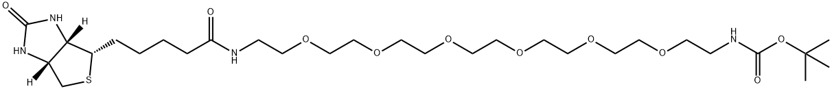Biotin-PEG6-NH-Boc Structure