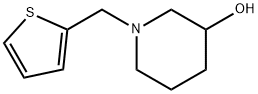 3-Piperidinol, 1-(2-thienylmethyl)- Struktur