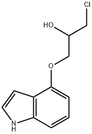 1-Chloro-3-(1H-indol-4-yloxy)-2-propanol, 130115-66-1, 结构式
