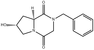 (7R,8AS)-2-苄基-7-羟基六氢吡咯并[1,2-A]吡嗪-1,4-二酮 结构式