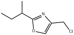 Oxazole, 4-(chloromethyl)-2-(1-methylpropyl)- Structure