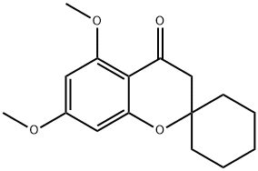 5,7-二甲氧基螺[苯并二氢吡喃-2,1'-环己烷]-4-酮 结构式