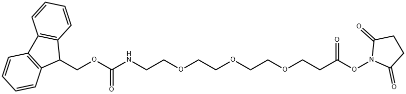 FMOC酰胺-三聚乙二醇-NHS酯, 1352827-47-4, 结构式