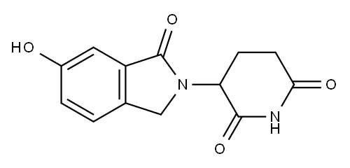 3-(6-羟基-1-氧代异喹啉-2-基)哌啶-2,6-二酮, 1416990-09-4, 结构式