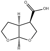 (3R,3AS,6AR)-六氢呋喃[2,3-B]呋喃-3-羧酸, 1417405-44-7, 结构式