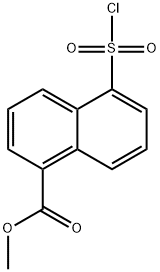 METHYL 5-(CHLOROSULFONYL)NAPHTHALENE-1-CARBOXYLATE, 141952-09-2, 结构式