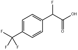 2-fluoro-2-[4-(trifluoromethyl)phenyl]acetic acid Structure
