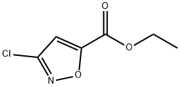 5-Isoxazolecarboxylic acid, 3-chloro-, ethyl ester 结构式