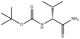 Carbamic acid, N-[(1R)-1-(aminothioxomethyl)-2-methylpropyl]-, 1,1-dimethylethyl ester Structure